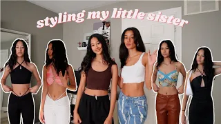 styling my 16yr old SISTER!! ft.Princess Polly