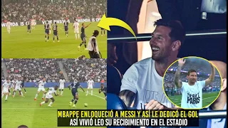 ASÍ MBAPPE ENLOQUECIÓ A MESSI  Y LE DEDICÓ GOLAZO ASÍ REACCIONÓ LEO ¡RECIBIMIENTO HISTORICO!
