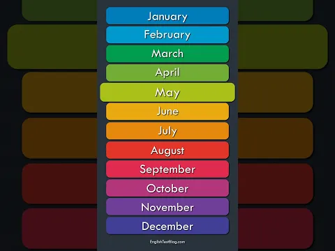 How to Pronounce the Months of the Year: American English