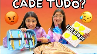MINHA AMIGA REAGIU AO MEU MATERIAL ESCOLAR NO MEIO DO ANO ft. JULIA MORAES | Mafer