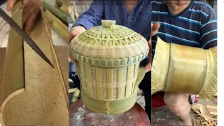 Learn To Make High Quality Bamboo Steamer  Incredible Methods #craft #handmade