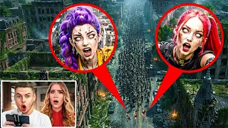 DRON ZACHYTIL, JAK ZOMBIE ZAÚTOČILI NA MIRU RUMI A ZOEY VE SKUTEČNÉM ŽIVOTĚ!