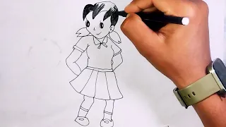 How to draw Shizuka