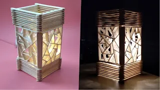 Your bedroom will become more interesting with this bedside lamp in the room.