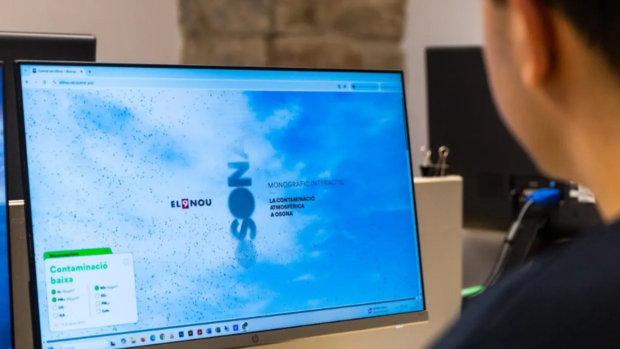 EL 9 NOU llança un digital per seguir a temps real la qualitat de l’aire a la Plana de Vic