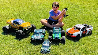 ALİ EN HIZLI RC ARABALARI KULLANIYOR RC car Traxxas Maxx & Slash driving