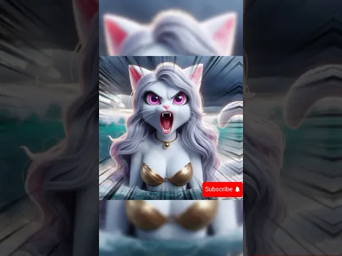 A mermaid broken heart#cat #ai #shorts #sad 😍😢💔💔