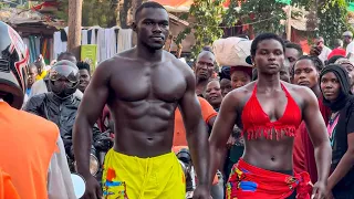 Bodybuilders in public reactions