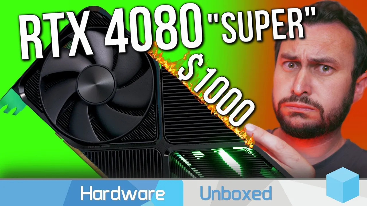 Vido-Test de GeForce RTX 4080 Super par Hardware Unboxed
