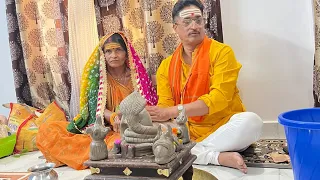 Ghar Ko huye Pure 1 Saal ❤️ Ghar me Rakhi pooja 🙏🏻☺️@ShraddhaMishraa