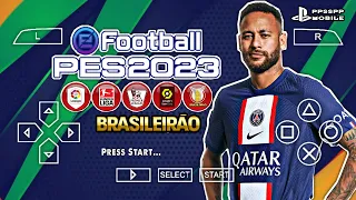 ✅ Novo eFootball PES 2023 PPSSPP C/ Brasileirão & Europeu + Câmera Ps4 E Narração Português Offline