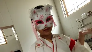 Chinese mysterious mask girl