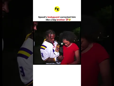 Speed’s bodyguard knew exactly what to do ❤️