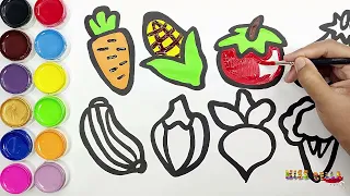 [💸drawing & coloring💸] how to draw vegetables🌸건강한 야채