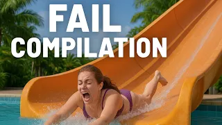 FAIL COMPILATION FROM THE SLIDE PART 2 🌊😱💦