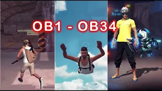 [Free Fire] Nhìn lại quá trình thay đổi từ ob1 - ob34 (look back at the change process) Việt Tiger