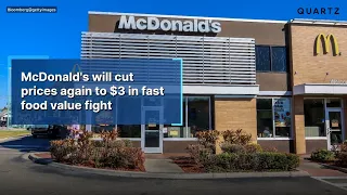 McDonald's will cut prices again to $3 in fast food value fight