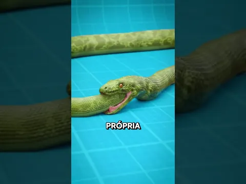 ESSA COBRA CONFUNDIU O PRÓPRIO RABO! 😳🐍