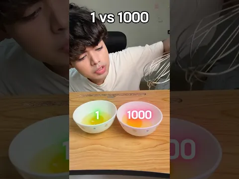 Egg 1 vs 1000 Whisk #cooking #food