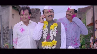 बंडखोर आमदारानं मुळे मुख्यमंत्र्यांवर आली राजीनामा देण्याची वेळ - मकरंद अनासपुरे जबरदस्त सीन