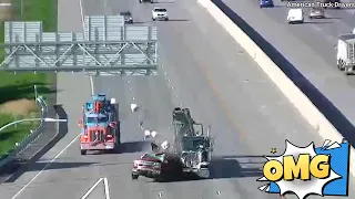 Pay extra attention to avoid being pushed down the road by a big rig