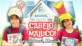 🎵 CABELO MALUCO 😜 (CLIP OFICIAL) LEVI E DAVI, MOUSIK  - DIA DO CABELO MALUCO