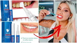 DENTES BRANCOS EM 30 SEGUNDOS? Testei Caneta CLAREADORA do Wish!