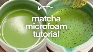the BEST matcha microfoam tutorial (no cuts) 🍵🫧 what actually affects your microfoam?
