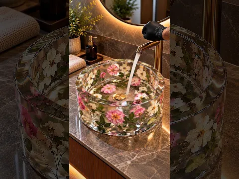 Garden Sink ✨🌸 #viralshort #diy #epoxy #resinart #epoxyresin #satisfying