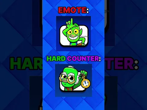 Emote vs HARD COUNTER in Clash Royale 💀 #clashroyale #shorts