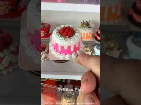 Strawberry cake 🍓🍰🤣~mini wood toy- woodworking art skill/wood hand #shorts