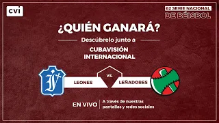 Tercer partido de la final del Béisbol de #Cuba Leones de Industriales vs  Leñadores de Las Tunas