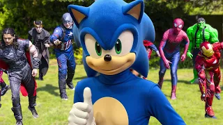 Sonic VS Avengers - Squid Game!