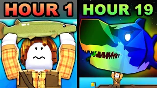 I Spent 24 Hours Straight FISHING in Roblox
