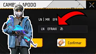 CÓMO PONER EL ESPACIO EN EL NOMBRE EN FREE FIRE 2023 😱 *Fácil y rápido