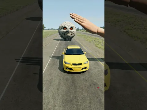 Big & Small Cars vs Giant Hand Slap - BeamNG.drive