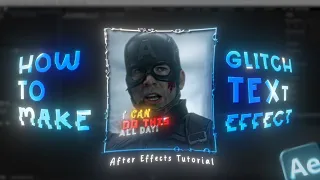 How To Make Glitch Text | After Effects