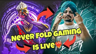 Free Fire Max Live With Never Fold Gaming || Road To 200K🎯|| Booyah!❤️‍🔥 #freefirelive  #shortsfeed