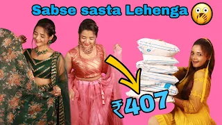 Sabse Sasta Wedding Lehenga 😍❤️ | Affordable Lehenga Haul😍🥰 | #lehenga #sumedhafam