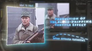 Production of the Blood-Dripping Subtitle Effect