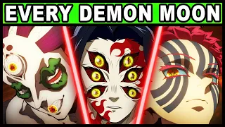 ALL 18 DEMON MOONS EXPLAINED AND RANKED! Every Kizuki in Demon Slayer History