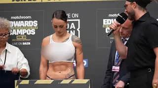 ‘BODY PAINT WEIGH IN’ Cherneka Johnson SHOCKS EVERYONE with O.F OUTFIT | Ellie Scotney MAKES WEIGHT