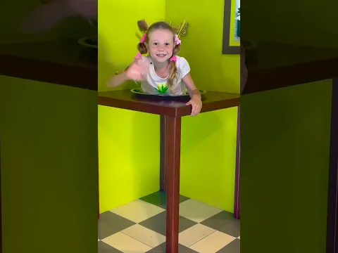 Nastya e papai fazendo truques de mágica  #shorts