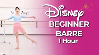 DISNEY Ballet Barre | 1 Hour Beginner Class to Disney Songs