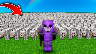 Use MAS de 1000 PERROS para MATAR a mi AMIGO en MINECRAFT 🐺
