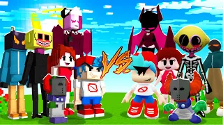 "DESAFIO" MINECRAFT FRIDAY NIGHT FUNKIN vs VIDA REAL 🎤