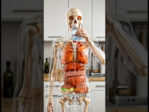 What Happens Inside Your Body When You Drink Water #WaterFacts #HumanBody #SkeletonAnimation
