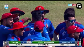 Mujeeb Ur Rahman traps Babar Azam in front for 0