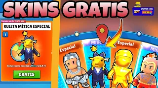 NUEVA TIENDA STUMBLE GUYS HOY 10/05/21  CONSEGUIMOS NUEVA SKIN MITICA?