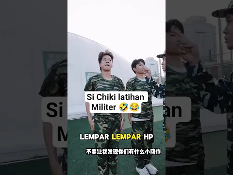 kelakuan ninja Chiki saat latihan militer 😂 #shortsviral #vidioshort